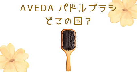 【どこの国】AVEDA(アヴェダ)パドルブラシの効果や口コミを解説