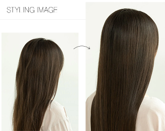 ジョンマスターのヘアブラシを使ったスタイリング(ビフォーアフター)